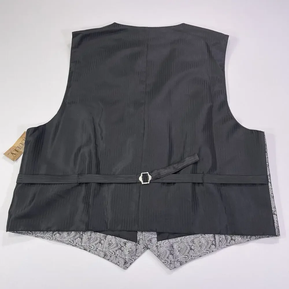 NWT Scully Vest Paisley Gray Men’s 3XL Formal Dress Wear Wedding